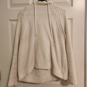 Gap Super Soft Knitted Crochet Boho White Hoodie
